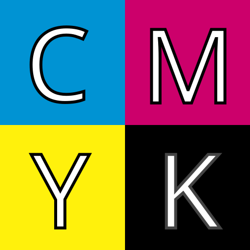 File:CMYK color swatches.svg