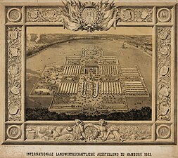 Heiligengeistfeld in Hamburg 1863: Internationale Landwirtschaftsausstellung