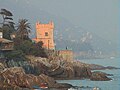 Passeggiata "Anita Garibaldi" di Nervi con la torre Gropallo