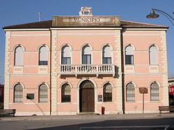 The town hall in Polesella