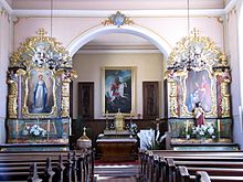 L'intérieur de l'église.