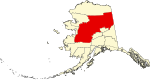 State map highlighting Yukon-Koyukuk Census Area