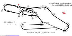 Tracciato di Autodromo di Vallelunga