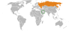 Location map for Bahrain and Russia.