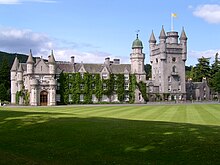 View of Balmoral from the south bank of the Upper Lake