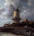 El molín holandés de Wijk bij Duurstede, pintáu por Ruisdael.