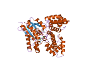 2ihb: Crystal structure of the heterodimeric complex of human RGS10 and activated Gi alpha 3