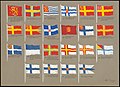 Banderas propuestas de Finlandia 1862–1918, compiladas por Olof Eriksson.