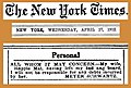 05:13, 5 July 2020 — Disclaimer - not responsible for wife's debts - NYTimes (1912)