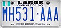 Former plate of Lagos (1992-2011)