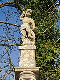 St George and the Dragon atop Mells War Memorial