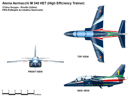 vue en plan de l’avion