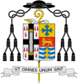 Coat of arms of Abbot Mark Cooper, O.S.B.