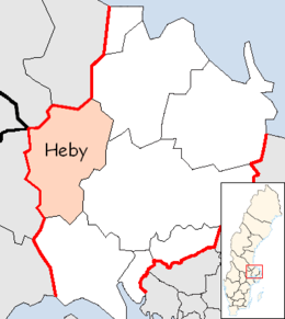 Heby – Localizzazione