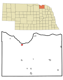 Location of Niobrara, Nebraska