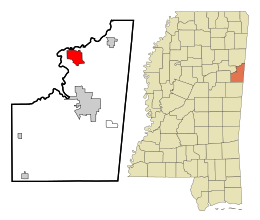 Columbus AFB – Mappa