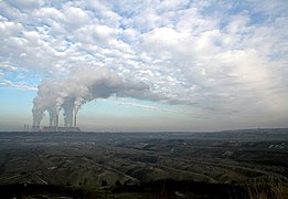 A view of the Power Plants and the Brown Coal Mine