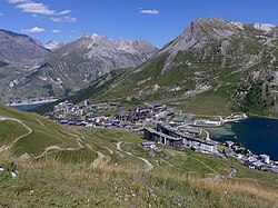 Skyline of Tignes