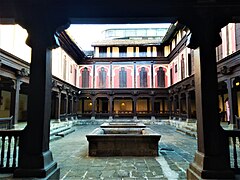 Patio au Vishrambaug Wada, ancienne résidence des Peshwâs.