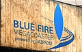 Het logo van Blue Fire