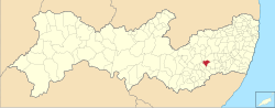 Location of Ibirajuba in Pernambuco