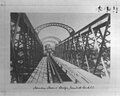 Damaged railway bridge in the Second Boer War at Veertien Strome (Fourteen Streams) near Warrenton, around 1900.