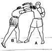 Cross – in counter-punch with a looping