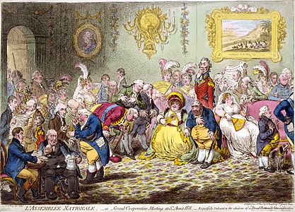 James Gillray L'Assemblée Nationale