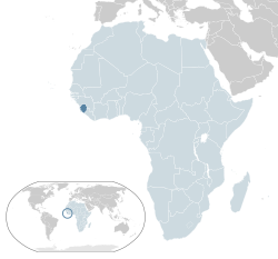 Location of Syeralyone (dark blue) – in Africa (light blue & dark grey) – in the African Union (light blue)  –  [Legend]