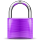 Purple padlock