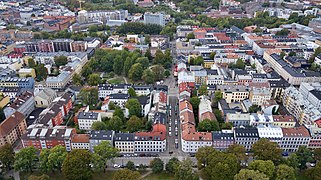 Olaf Ryes plass med omgivelser.