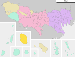 Kedudukan Ōshima di Tokyo