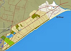 Location of El Pinar in Ciudad de la Costa