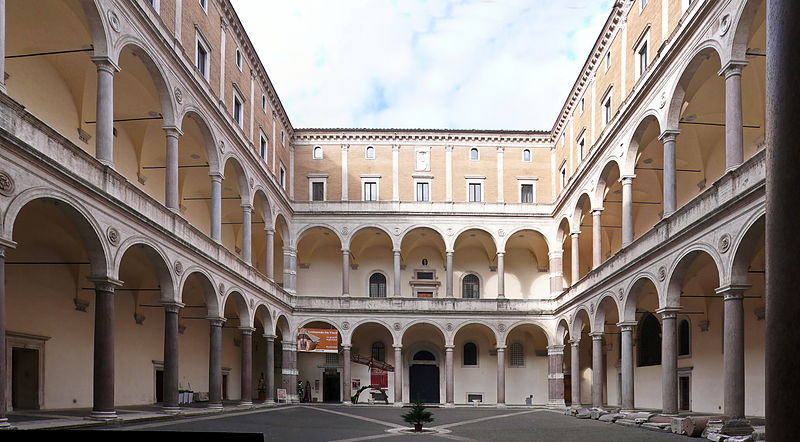 File:Cortile, Palazzo della Cancelleria, Roma.jpg