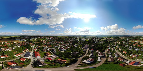 360° Panorama Landau a.d. Isar - Obere Stadt