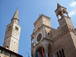 Pordenone City Hall and bell tower