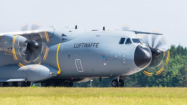 German Air Force Airbus A400M (reg. 54+01, cn 018) at ILA Berlin Air Show 2016.