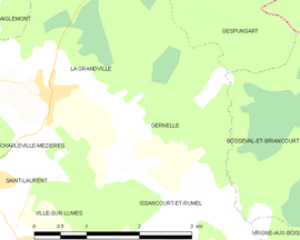 Mapa obce Gernelle