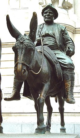 Standbeeld van Sancho Panza in Madrid (L. Coullaut, 1930).