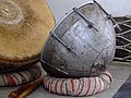 Nagara are kettledrums which accompany shehnai