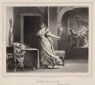 Storm scene of The Barber of Seville, by Alexandre-Évariste Fragonard (restored by Adam Cuerden)