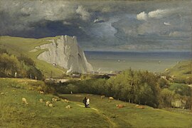 George Inness, Étretat, 1875