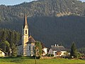 Evangelische Kirche Gosau mit Pfarrhaus