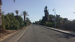 Entrance road to Moshav Ramot