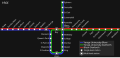 Map of the subway/RT system during the 1966 ‘interlining’ experiment