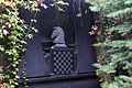 Grave of Arnold Schottländer adorned with a Chessboard and a Knight