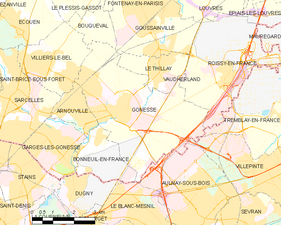 Carte de la commune.