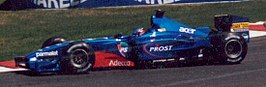 Jean Alesi in actie voor Prost, Grand Prix van Frankrijk 2001