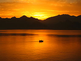 Zonsondergang in Antalya