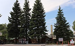 Log Cabin Motel, kulturminnesmärkt motell från 1929.